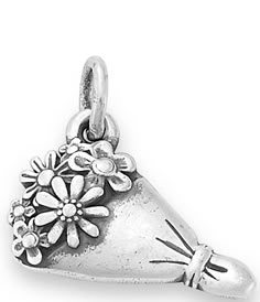 From James Avery&#x2C; this charm features:A sweet gift for several occasions&#x2C; this sterling silver charm from James Avery features a pretty bouquet of flowers wrapped in paper and twine. Pair it with one of our other favorite floral designs to create a fun look. Sterling silver0.75" L x 0.375" WCrafted in America using the world's finest materials. Due to the personalized nature of James Avery bracelets&#x2C; we are unable to atta Jame Avery Charm Bracelet, Charms James Avery, James Avery Charms Bracelet, Flowers Wrapped In Paper, Pretty Bouquet Of Flowers, James Avery Charm Bracelet, James Avery Charm, James Avery Bracelet, James Avery Rings