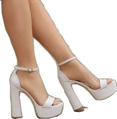 White Sandals With 4-inch Heel For Prom, Elegant Ankle-high Platform Sandals, White Ankle-high Heels For Formal Occasions, White Platform Heels Ankle-high, White Platform Heels For Party, Chic Ankle-high Wedding Heels, White Ankle-high Heels For Wedding, Chic Ankle-high Heels For Wedding, White Open Toe Platform Wedding Shoes