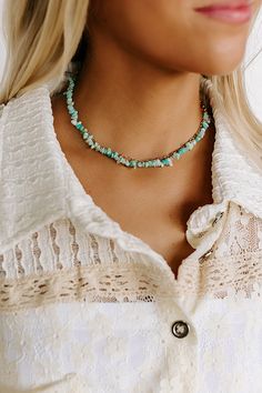 - Pull your OOTD together with layers of chic style! This trendy layered necklace is a versatile piece to add pop of boho style to your look. - Gold colored metal material - two layers including a chain link strand as well as a stone beaded strand - An adjustable length chain and clasp closure - Size: 14-17 inches Summer Multi-strand Beaded Necklaces, Chic Green Jewelry For Spring, Chic Green Spring Jewelry, Trendy Turquoise Choker Necklace, Casual Green Necklace For Vacation, Turquoise Bohemian Beaded Necklaces For Layering, Green Bohemian Beaded Necklaces For Beach, Turquoise Bohemian Beaded Necklace For Layering, Colorful Beads Turquoise Necklace For Beach