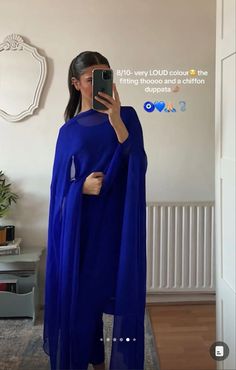 Blue Mehndi Outfit, Simple Bridal Outfits Indian, Aesthetic Punjabi Suits, Blue Desi Outfit, Dark Blue Shalwar Kameez, Simple Indian Suits Classy, Dark Blue Sharara, Blue Kurti Outfit, Blue Indian Suit