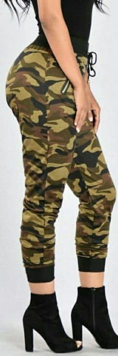 Prima Donna Trendy Stretch Full Length Joggers, Casual Camouflage Full-length Bottoms, High Waist Camouflage Military Bottoms, Camouflage Military Cargo Pants With Hip Pockets, Cheap Full-length Camouflage Cargo Pants, Camouflage Cotton Full-length Cargo Pants, Waist Trainer Corset, Makeup Stain, How To Stretch Boots