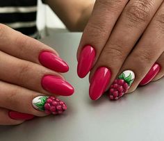 Fruit Nail Designs, Unghie Nail Art, Watermelon Nails, Super Nails, Trendy Nail Design, Nails Desing, Hot Nails, Fire Nails