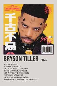 Album Covers Bryson Tiller, Bryson Tiller Album Poster, Bryson Tiller Album Cover, Bryson Tiller Poster, Uni Posters, Partynextdoor Album, Album Cover Wall Decor, Album Polaroid Poster, Album Collage