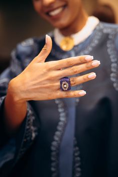 I'VE GOT MY EYE ON YOU WHAT IT IS: Lapis Lazuli Ring set with a diamond "lovely eye" WHY IT'S SPECIAL: Exceptional craftsmanship sees a stunning setting of diamonds and gold on a lapis ring We love that Tara has reclaimed the evil eye as her own, placing a heart in the middle and re-naming it a 'lovely eye' IMPORTANT TO KNOW: 18kt Gold Lapis Lazuli Size 7, additional sizes available upon request WHY WE LOVE TARA FINE JEWELLERY: Mumbai based, Tara Jhaveri is a third-generation jeweler with a miss Luxury Lapis Lazuli Rings, Luxury Lapis Lazuli Gemstone Rings, Luxury Lapis Lazuli Jewelry, Lindsay Price, The Evil Eye, Lovely Eyes, Lapis Ring, Jewelry Organizer Diy, Lapis Lazuli Ring