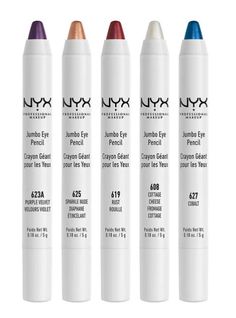 NYX Jumbo Eye Pencil eyeliner. eye shadow. Choose Your Color. NEW Introducing our Jumbo Eye Pencil with easy-to-use Jumbo stick format for quick application. Sharpenable tip to use as shadow, liner, or primer. Jumbo possibilities! Super pigmented formula available in 16 eye-catching shades from neutrals to brights to deeps. Ultra-creamy & blendable for infinite looks! Cruelty-free. RETURN POLICY Any issue to return, You can return it to me within 30days receipt of your item. Here is the steps fo Nyx Lip Liner Swatches, Nyx Matte Lipstick Swatches, Nyx Soft Matte Lip Cream Swatches, Nyx Eyebrow Pencil, Colour Mascara, Nyx Matte Lip Cream, Eye Pencil Eyeliner, Nyx Powder Puff Lippie, Nyx Lip Cream