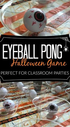 eyeball pong halloween game perfect for classroom parties with free printables and instructions