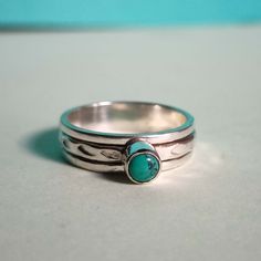 Turquoise Ring, Gemstone Ring, Spinner Ring, Band Ring, Natural Turquoise, Turquoise Jewelry, Beautiful Ring, Designer Ring, Handmade Ring All my Designs are original. Stone - Turquoise  Size - All Ring Size Setting - Bezel This Ring is for Women You will receive a Ring like the one in the pictures This Ring have 925 Stamp Suitable for use in everyday situations, or can also be used as a gift. Unique design will make a special attraction for the wearer. I make my jewelry with passion and love. The perfect gift for a Special occasion Wholesale Orders Accept on Wholesale Price All Pieces Have 925 Stamp Turquoise Round Band Promise Ring, Bohemian Turquoise Promise Ring, Turquoise Stackable Round Band Rings, Turquoise Gemstone Stackable Promise Rings, Turquoise Stackable Rings As Gift, Turquoise Gemstone Stackable Rings, Turquoise Stackable Rings For Gifts, Turquoise Gemstone Ring For Promise, Adjustable Turquoise Ring With Birthstone