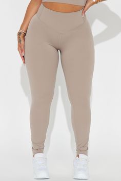 Available In Taupe And Orange. Active Legging High Waisted Wide Waistband Ribbed Knit Back 75% Nylon 25% Spandex Imported | Angela Active Legging in Taupe size 3X by Fashion Nova Casual Nylon Leggings In Solid Color, Versatile Solid Color Nylon Leggings, Search By Photo, Taupe Fashion, Active Leggings, Jean Top, Jeans Jumpsuit, Swim Bottoms, Wide Waistband