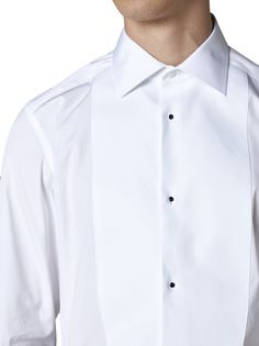 100% Cotton Classic Custom Fit Formal Tops, Classic Formal Tops With Custom Fit, Classic Formal Tops With Tailored Fit, Classic Semi-formal Custom Fit Tops, Elegant Tailored Semi-formal Tops, Fitted Luxury Tops With Concealed Placket, Classic Semi-formal Tops With Concealed Placket, Timeless Formal Tops With Concealed Placket, Timeless Formal Top With Concealed Placket