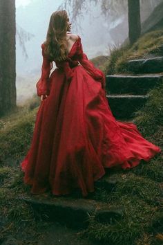 Red Long Prom Dress, Prom Dress Long Sleeve, Ballgown Skirt, 파티 드레스, Prom Dress Long, Red Wedding Dresses, Fantasy Dresses, Ball Gown Skirt, Ball Gowns Evening