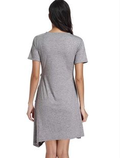 As a product expert, I recommend our New Maternity Short Sleeve Dress for expecting mothers. Made with soft fabric, this T-Shirt dress is comfortable yet stylish for work or a night out. With a button on the side, it offers a flattering fit for any body shape. Pair with heels or sneakers for a versatile look. Casual Solid Maternity Dress, Casual V-neck Maternity Dress, Casual Nursing-friendly Lounge Dresses, Casual Knee-length Maternity Dresses, Solid Color V-neck Maternity Dress, Casual Fitted Maternity Dress, Casual Maternity Dress In Solid Color, Casual Solid Color Maternity Dress, Casual V-neck Nursing Friendly Dress