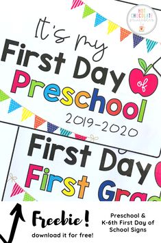 the first day of school stickers are shown