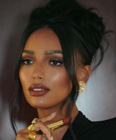 Jasmin Tookes, Maquillage Yeux Cut Crease, High Updo, Engagement Hairstyles, Sleek Updo, Glamour Uk, Jasmine Tookes, Haircut Short, Hair Aesthetic