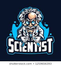 an old man with glasses and the word scientist