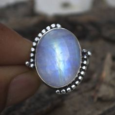 "Natural Rainbow Moonstone Gemstone Ring - 925 Sterling Silver Ring - Designer Ring - June Birthstone Gift Ring - Yellow Gold Moonstone Ring The moonstone is associated with the moon and was the stone of the goddess Diana. The most powerful time to use the moonstone is in a full moon. It has been worn as an amulet to bring good emotions to the wearer, while protecting those of a sensitive nature. It can reunite lovers who have quarreled. Moonstone is also considered a good luck stone. Moonstone Silver Opal Ring With Stones, Oval Moonstone Ring With Stones, Sterling Silver Moonstone Ring With Stones, Sterling Silver Moonstone Ring With Round Cut, Sterling Silver Round Opal Ring, Goddess Diana, Gold Moonstone Ring, June Birthstone, Natural Rainbow