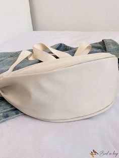 BirdinBag - Chic Womens Diagonal Shoulder Bag - A Stylish Accessory for Any Occasion Casual Canvas Mobile Phone Bag, Casual Cream Satchel For School, Everyday Large Capacity Beige Belt Bag, Large Capacity Beige Belt Bag As Shoulder Bag, Casual Beige Canvas Bag With Mobile Phone Holder, Casual Beige Canvas Bag With Mobile Phone Pocket, Beige Belt Bag With Large Capacity, Large Capacity Beige Pouch Belt Bag, Casual Tote Belt Bag With Adjustable Strap