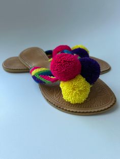 This sandals are 80 % handmade crochet by the Wayuu tribe from Colombia. It's made with ancestral wisdom and special meaning. It looks so hippie chic and everyone will talk about it 100% COTTON directly from the Wayu' community in Guajira  Colombia, with your purchase, we help the Wayuu people to its development and evolution. Only 1 available size 5.5  Approximate dimensions: 9 3/4 Long x 3 3/4 Wide Traditional Huarache Sandals With Woven Sole For Vacation, Woven Sole Open Toe Sandals For Festivals, Casual Summer Huarache Sandals, Handmade Casual Flat Sandals, Casual Flat Handmade Sandals, Casual Handmade Flat Sandals, Traditional Huarache Sandals With Woven Sole For Beach, Bohemian Summer Huarache Sandals With Woven Sole, Summer Bohemian Huarache Sandals With Woven Sole