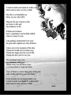 a poem written in black and white on the beach