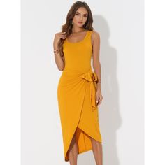 This midi dress, with a split slit, could show off your figure. The slightly bodycon dress skirt is chic for you when you are on party occasions. The scoop neck can show your neckline and make you look more charming. Occasion: Office, Work, Beach, Cocktail, Party, Daily, Weekend, Date, Casual, etc. Beach Cocktail Party, Maxi Bodycon Dress, Floral Chiffon Dress, Yellow Midi Dress, Midi Slip Dress, Belted Shirt Dress, Boho Floral Dress, Bodycon Midi Dress, Mini Skater Dress