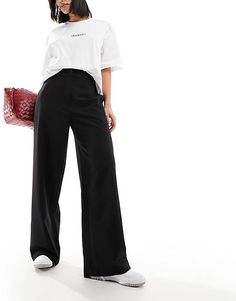 ASOS DESIGN Tall tailored straight leg pants in black | ASOS Black Jeans With Welt Pockets For Work, Trendy Full Length Bottoms For Workwear, Black High-waisted Jeans For Work, Trendy Relaxed Fit Wide Leg Pants For Work, Black Wide-leg Jeans For Work, Trendy Wide Leg Pants For Workwear, Trendy Wide-leg Workwear Jeans, Black Cargo Jeans For Workwear, Wide Leg Dress Pants With Pockets For Night Out