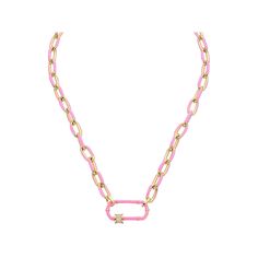 Accessorize in style with this Juvell 18k gold plated pink accent cubic zirconia necklace. Click on this JEWELRY & WATCHES GUIDE to learn about fit, styles, materials and more! Accessorize in style with this Juvell 18k gold plated pink accent cubic zirconia necklace. Click on this JEWELRY & WATCHES GUIDE to learn about fit, styles, materials and more! FEATURES Chain length: 16 in. + 2-in. extender Chain type: link Clasp: lobster-claw Nickel free Metal: brass Plating: 18k gold Finish: polished Pa Pink Cubic Zirconia Clavicle Necklace, Pink Link Jewelry For Gifts, Pink Link Jewelry With Adjustable Chain, Pink Paperclip Chain Necklace, Zirconia Necklace, Cubic Zirconia Necklace, Pink Accents, Chain Lengths, Lobster Claw