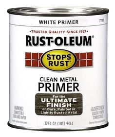 a can of rust - oleum stops rust primer for the ultimate finish paint