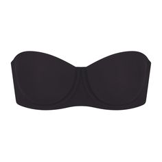 FITS EVERYBODY STRAPLESS BRA | ONYX - FITS EVERYBODY STRAPLESS BRA | ONYX Silicone Tape, Long Slip Dress, Bra Cup Sizes, Cute Bras, Cotton Bras, Bandeau Bra, Triangle Bralette, Plunge Bra, Black Bra