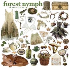 Goblin Core Dress, Fae Core Outfit, Forest Fairy Outfit Aesthetic, Forest Nymph Aesthetic Outfit, Forest Nymph, Fairycore Aesthetic, Grunge Fairycore, Goblin Core, Earthy Outfits