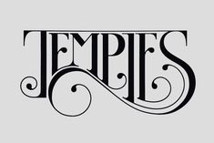 the word tempests written in black on a gray background