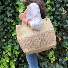 Sisal Tote Large Bag Colorful Beige and Natural Hand Woven - Etsy Beach Market, Woven Beach Bags, Tote Bag Summer, Boho Tote Bag, Handmade Tote Bag, Boho Tote, Sustainable Bag, Stylish Tote Bag, Natural Boho