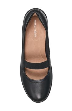 A padded collar and cushy, arch-supporting insole cradle each step in this rich leather ballet flat with a flexible, lightweight sole. 1" heel Removable, cushioned insole allows for custom orthotics Leather and textile upper/textile lining/rubber sole Imported Workwear Ballet Flats With Arch Support And Round Toe, Slip-on Ballet Flats With Arch Support For Work, Comfortable Black Ballet Flats With Removable Insole, Leather Ballet Flats With Arch Support, Ballet Flats With Arch Support And Closed Toe, Synthetic Slip-on Ballet Flats With Arch Support, Ortholite Insole Slip-on Ballet Flats, Comfortable Round Toe Ballet Flats With Arch Support, Comfortable Ballet Flats With Arch Support And Round Toe