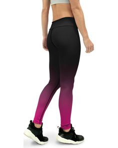 Loving our new Ombre Collection? Then we know you're going to love the Gearbunch Ombre Black to Pink Yoga Pants! Starting with black at the top which gradually changes into a hot pink at the bottom of the leg. Designed with your next workout in mind, soft stretchy fabric and a wide waistband. Perfect for gym, yoga, running and all your favorite sports and hobbies. Be Happy, Be Bright, Be You with Gearbunch