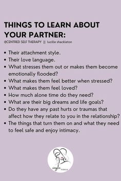 10 things to learn about your partner How To Be There For Your Partner, Romantic Things To Do With Your Partner, Partner Goals, Fun Relationship Questions, Life Partner Quote, Does He Like You, Couple Challenge, Things To Learn About, Make You Happy Quotes