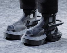 Futuristic Shoes Mens, Cyberpunk Boots, Futuristic Boots, Cyberpunk Shoes, Mode Shoes, Yeezy Sneakers, Concept Clothing