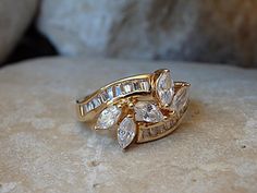 Engagement Ring, Gold Filled ring. Cubic Zirconia Ring, Women's Gold Ring, CZ Ring, Multistone Ring, Cubic Zirconia Marquise-cut Multi-stone Diamond Ring, Multi-stone Cubic Zirconia Marquise Cut Ring, Marquise Cut Multi-stone Cubic Zirconia Diamond Ring, Marquise Multi-stone Diamond Wedding Ring, Wedding Cluster Ring With Accent Stones In Cubic Zirconia, Wedding Diamond Ring With Cubic Zirconia Accent Stones, Cubic Zirconia Diamond Ring With Accent Stones, Marquise Cut, Wedding Topaz Ring With Diamond Accents, Baguette Cut, Wedding Topaz Ring With Cubic Zirconia Center Stone