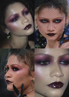 Vampire Drag Makeup, Mime Makeup Ideas, Christmas Party Make Up, Drag Inspired Makeup, Drag Makeup For Women, Victorian Goth Makeup, Rococo Makeup, Opera Makeup, Met Gala Makeup