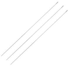 three white toothpicks on a white background