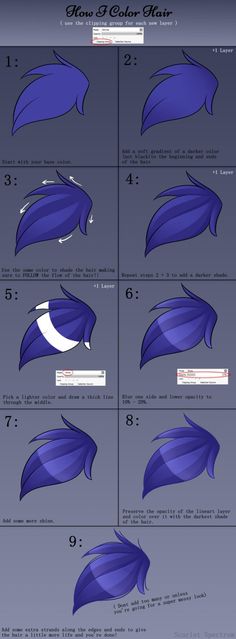 how to draw blue hair in adobe