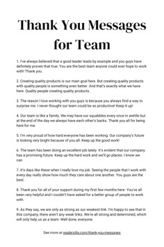 Thank You Messages for Team Printable Being A Good Leader, Effective Leadership Skills, Work Team Building, Business Writing Skills, A Good Leader, Workplace Quotes, Good Leader, Good Leadership Skills, Leadership Inspiration