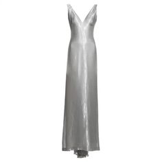 Alexander McQueen metallic silver silk lamé open-back evening dress, ss 1997 For Sale at 1stDibs | silver lame dress, silver silk dress, alexander mcqueen silver dress Alex Mcqueen, Sci Fi Dress, Silver Silk Dress, Vintage Alexander Mcqueen, Silver Metallic Dress, Lame Dress, Mcqueen Dress, Vintage Retro Clothing, Alexander Mcqueen Clothing