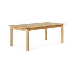 a wooden table on a white background with no one around it or the table top