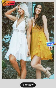 Yellow Lace Splicing Criss Cross Lace-up V Neck Cami Dress Lace Splicing, Figure Size, Yellow Lace, Cami Dress, Yellow Dress, Criss Cross, Graduation Dress, Spaghetti Strap