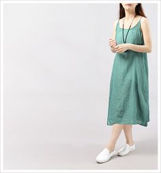 ★Please leave your phone number to me while you place the order!  ★Material: linen cotton  ★Color: blue green pink Sleeveless Linen Dress In Solid Color, Sleeveless Solid Color Linen Dress, Solid Color Linen Midi Dress For Summer, Summer Linen Midi Dress In Solid Color, Casual Linen Maxi Sundress, Summer Midi Linen Dress In Solid Color, Summer Midi-length Linen Dress In Solid Color, Casual Solid Color Linen Maxi Dress, Green Linen Sleeveless Summer Dress