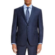 The Two-Button Single-Breasted Lined Men's Suit Jacket Made From Virgin Wool Features: Drop 7. Classic Fit. Softly Constructed Shoulders And Fitted Armholes. Notched Lapel. Amf Tailoring Edge Stitching. Two-Button Closure, Chest Pocket, Two Front Flap Pockets, Four Nonfunctional Sleeve Buttons, Double Vent Back, Fully Lined, Made In Italy Condition: New With Tags Size: 46 Regular Color: Navy Material Composition: 100% Wool Style Number: 86303177 Care: Dry Clean Origin: Italy 100% Authentic Sport Edge Stitching, Clean Origin, Mens Suit Jacket, Navy Fabric, Men's Suit, Wool Suit, Sport Coat, Mens Suits, Chest Pocket