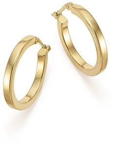 Bloomingdale's 14K Yellow Gold Square Tube Hoop Earrings - 100% Exclusive Tube Hoop Earrings, Exclusive Jewelry, Gold Bracelet, Jewelry Accessories, In Store, Buy Online, Hoop Earrings, Yellow Gold, Square