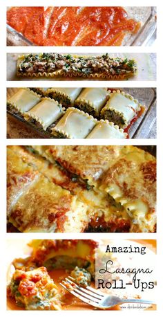 the steps to make lasagna roll ups