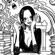 boa hancock manga icon Black And White One Piece, Naruto Shippuden Characters, Art Corner, One Piece Manga, Haikyuu Anime, Fairy Tail, First World, Cute Art, Profile Picture