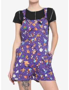 Her Universe Walt Disney World 50th Anniversary Attractions Linen Shortalls | HerUniverse Walt Disney World 50th Anniversary, Disney Box, Disney World 50th Anniversary, Disney Outfit Ideas, Pop Culture Outfits, Disney Dress, Culture Outfits, Disney Inspired Outfits, Disney Outfit