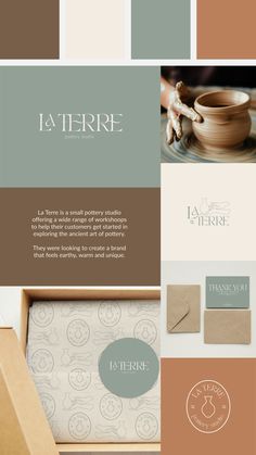 an assortment of different logos and business cards with the same logo as well as other items