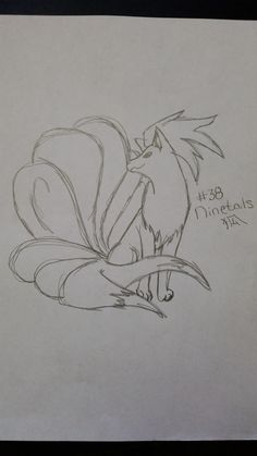 a drawing of a bird sitting on top of a flower